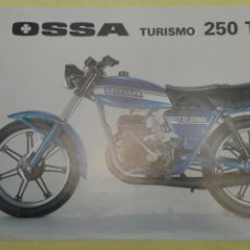 Coches y Motocicletas: OSSA TURISMO 250 T.E. FOLLETO PUBLICITARIO OFICIAL(ORIGINAL) 1981 BUEN ESTADO