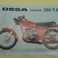 Coches y Motocicletas: OSSA TURISMO 250 T.E. FOLLETO PUBLICITARIO OFICIAL(ORIGINAL) 1982 CAST./ING. /FRANCES