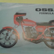 Coches y Motocicletas: OSSA FORMULA 3 FOLLETO PUBLICITARIO OFICIAL (ORIGINAL) 1982 CAST/ING/ FRANCES