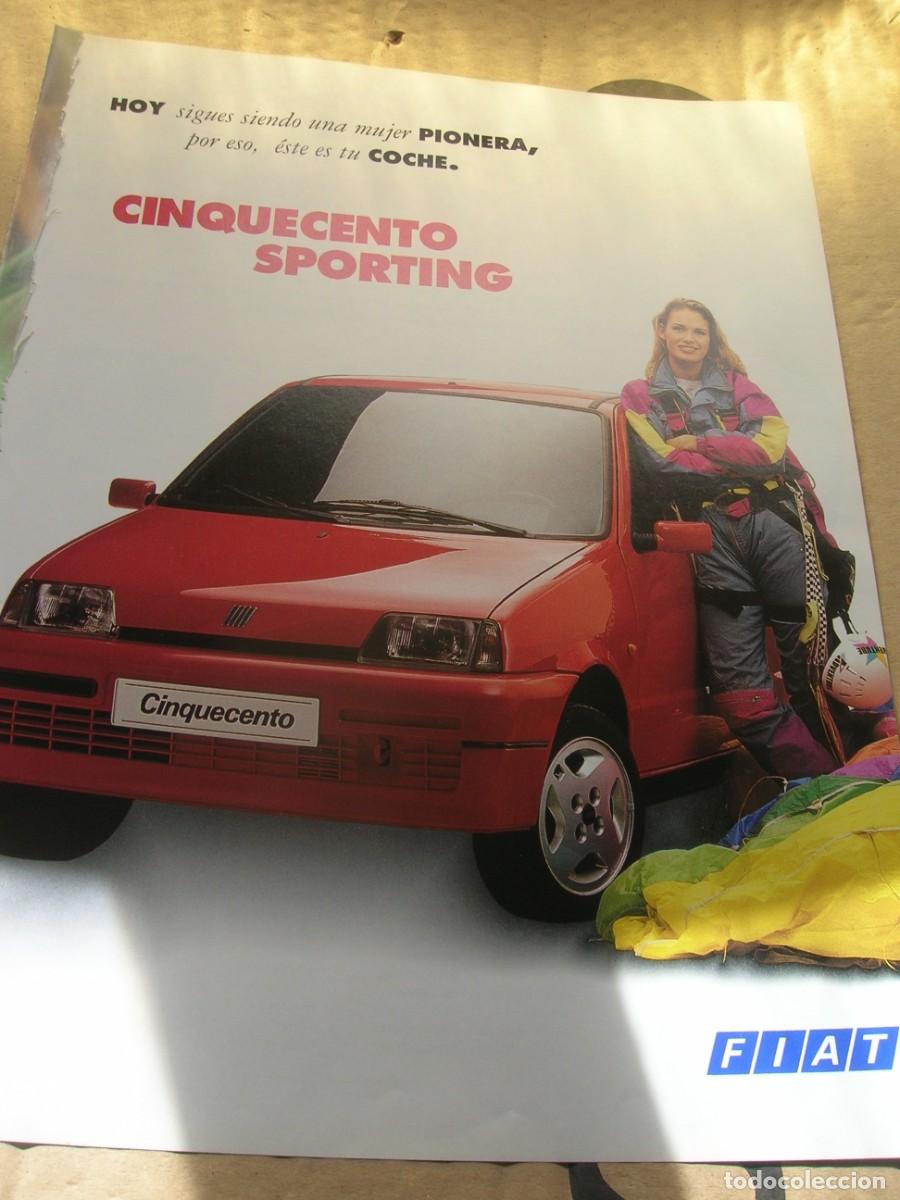 Coches y Motocicletas: FIAT Cinquecento Sporting. Hoja publicidad de revista, a&ntilde;o 1995. Ideal para enmarcar.