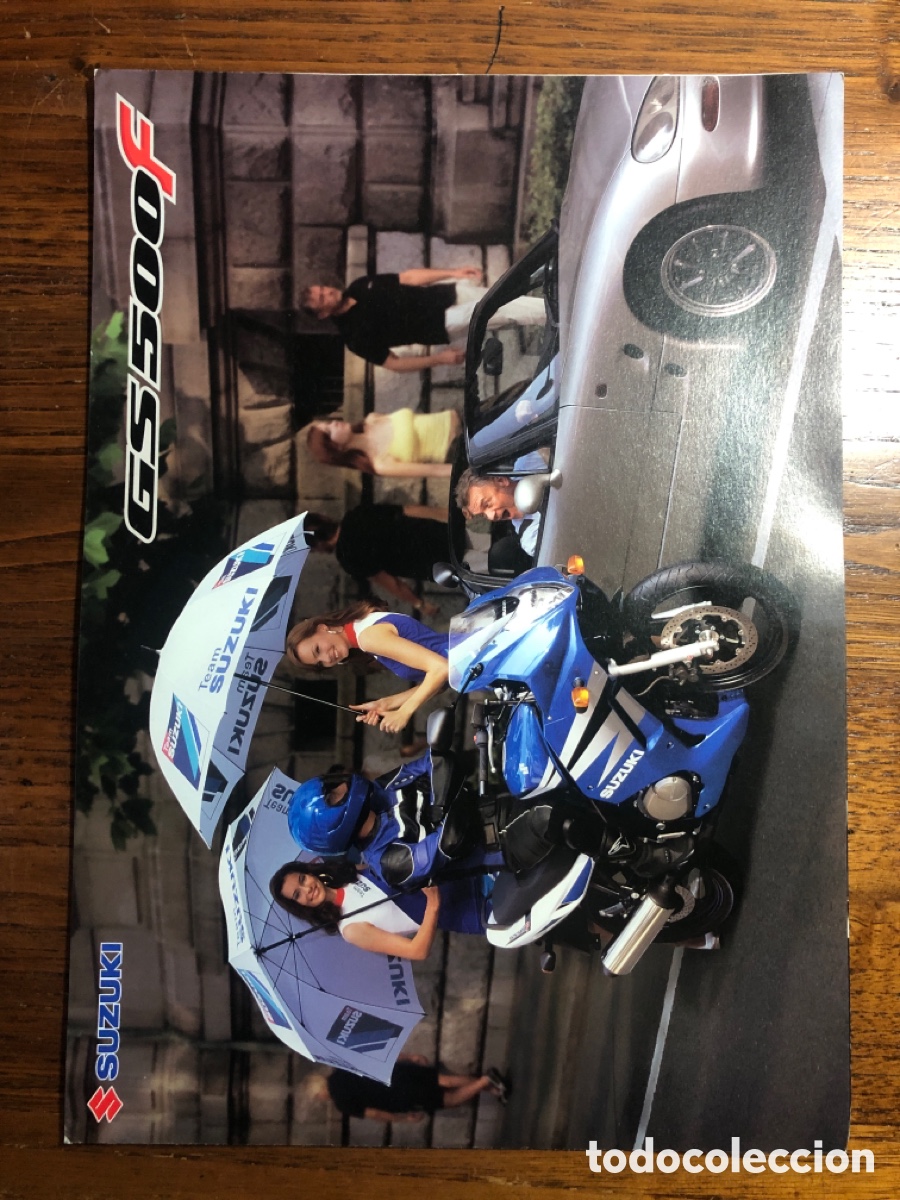 Coches y Motocicletas: FOLLETO MOTO SUZUKI GS 500 F ( BROCHURE )