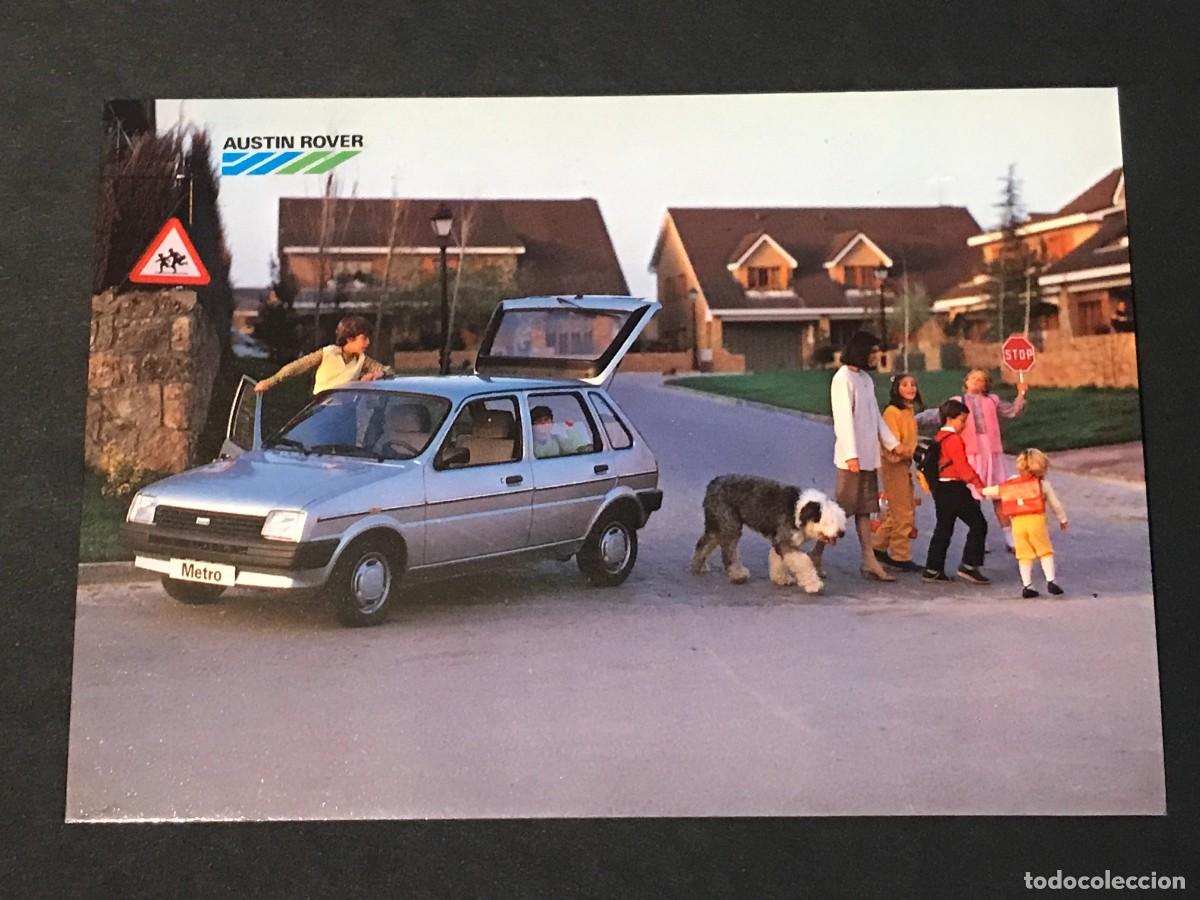 Coches y motocicletas: AUSTIN ROVER MG 1300 - TARJETA POSTAL PROMOCIONAL 1985
