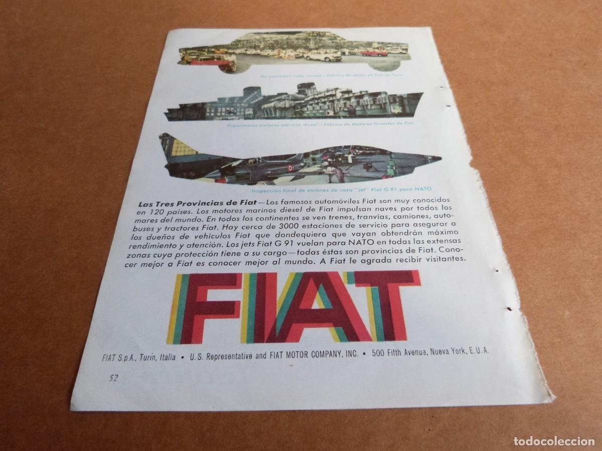 Coches y Motocicletas: Anuncio FIAT las tres provincias - Publicidad de los a&ntilde;os 60