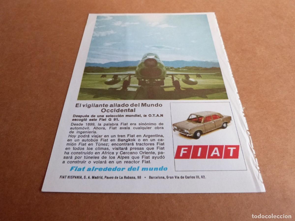 Coches y Motocicletas: Anuncio FIAT G 91 alrededor del mundo - Publicidad de los a&ntilde;os 60