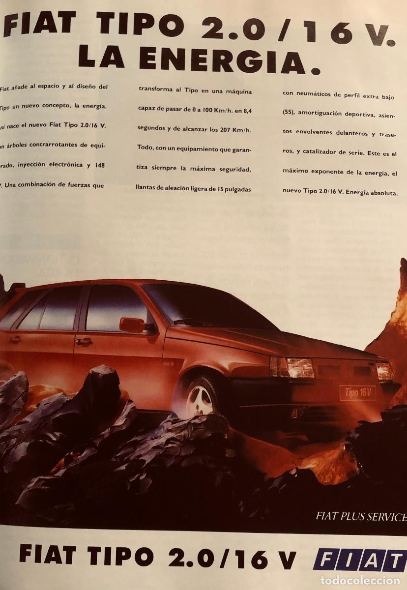 Coches y Motocicletas: Publicidad de Fiat Tipo. P&aacute;gina de revista original a&ntilde;o 1992. Buen estado.