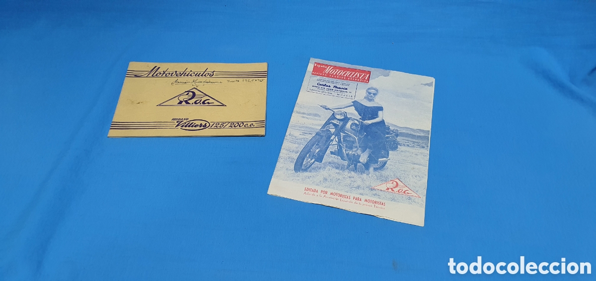 Coches y Motocicletas: CATALOGO LIBRILLO MOTOVEHICULOS ROA Y REVISTA O FOLLETO PUBLICIDAD