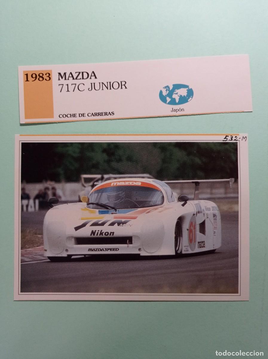 Automobili e Motociclette: FICHA: MAZDA 717C JUNIOR 1983. CARRERAS. AUTOS DE COLECCI&Oacute;N. PLANETA AGOSTINI, 1992. RECORTADA