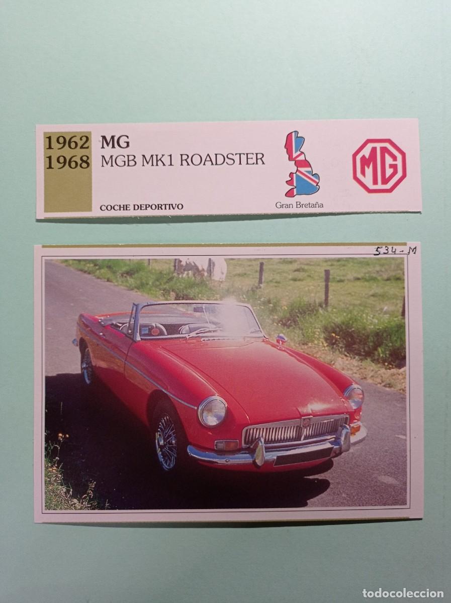 Automobili e Motociclette: FICHA: MG MGB MK1 ROADSTER 1962 68. DEPORTIVO. AUTOS DE COLECCI&Oacute;N. PLANETA AGOSTINI, 1992. RECORTADA