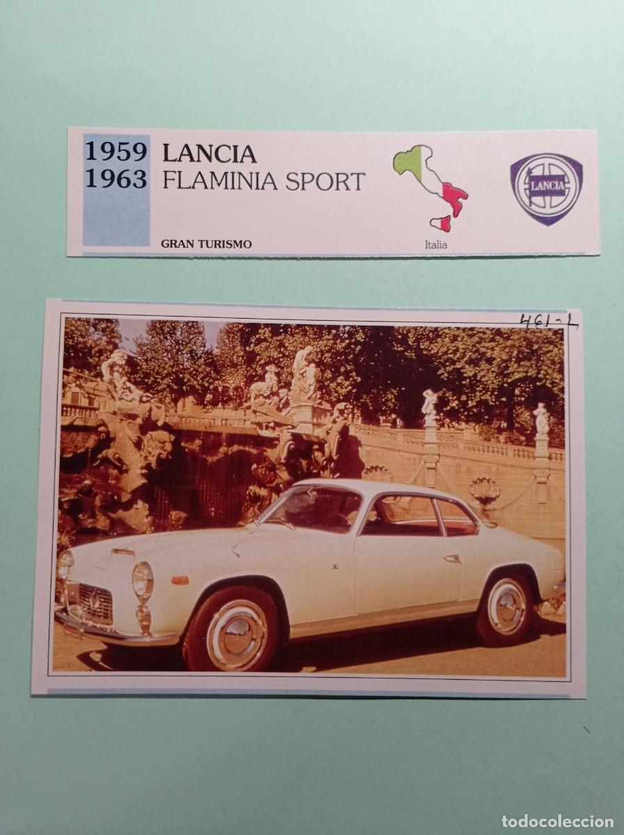Automobili e Motociclette: FICHA: LANCIA FLAMINIA SPORT 1959 63. TURISMO. AUTOS DE COLECCI&Oacute;N. PLANETA AGOSTINI, 1992. RECORTADA