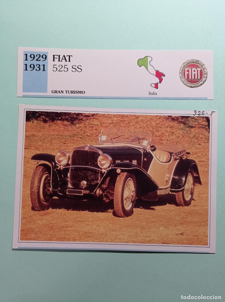 Coches y Motocicletas: FICHA: FIAT 525 SS 1929 31. TURISMO. AUTOS DE COLECCI&Oacute;N. PLANETA AGOSTINI, 1992. RECORTADA