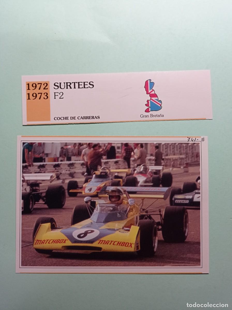 Automobili e Motociclette: FICHA: SURTEES F2 1972 73. CARRERAS. AUTOS DE COLECCI&Oacute;N. PLANETA AGOSTINI, 1992. RECORTADA