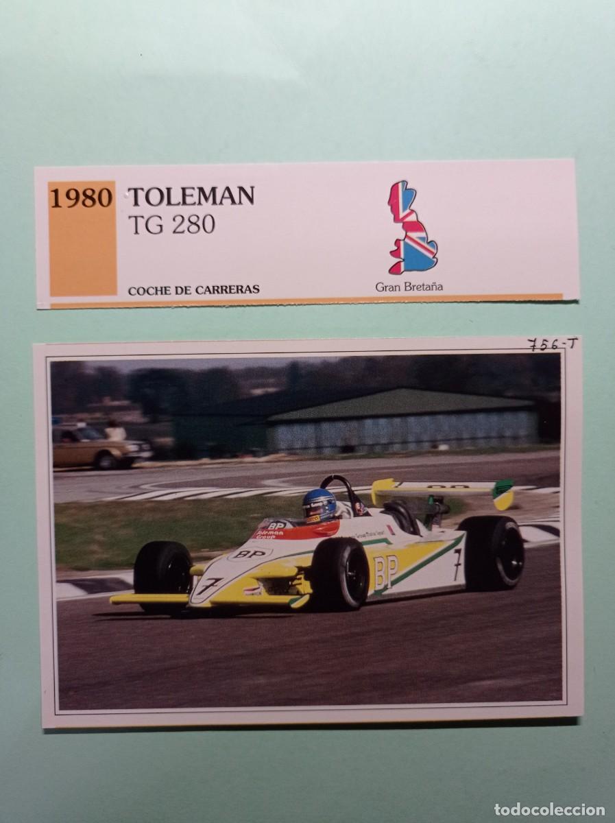 Automobili e Motociclette: FICHA: TOLEMAN TG 280 1980. CARRERAS. AUTOS DE COLECCI&Oacute;N. PLANETA AGOSTINI, 1992. RECORTADA