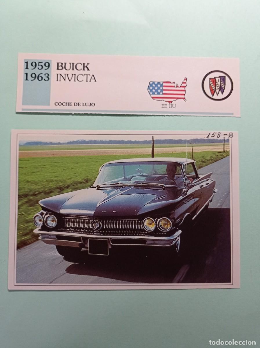 Automobili e Motociclette: FICHA: BUICK INVICTA 1959 63. LUJO. AUTOS DE COLECCI&Oacute;N. PLANETA AGOSTINI, 1992. RECORTADA