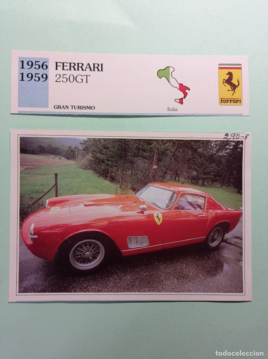 Automobili e Motociclette: FICHA: FERRARI 250GT 1956 59 TURISMO. AUTOS DE COLECCI&Oacute;N. PLANETA AGOSTINI, 1992. RECORTADA