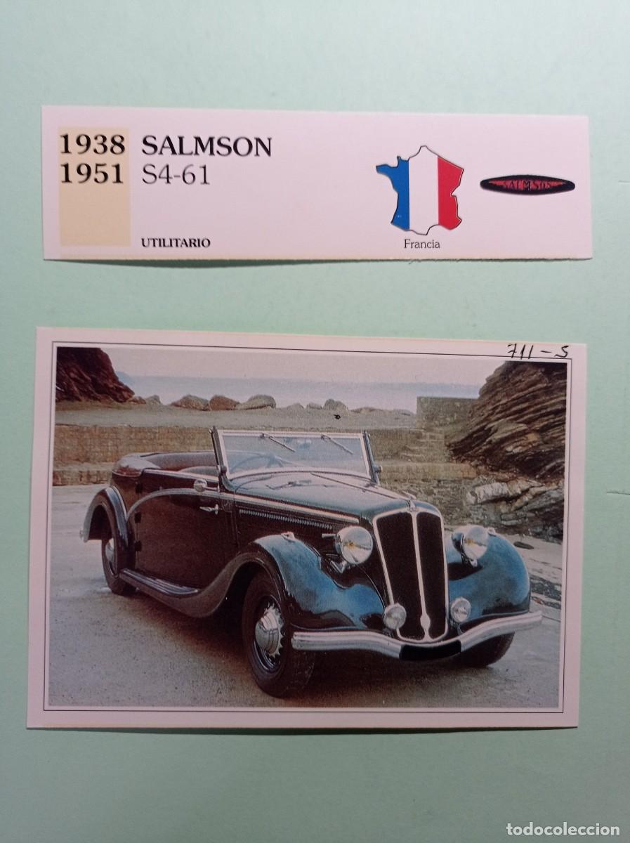 Automobili e Motociclette: FICHA: SALMSON S4-61 1938 51 UTILITARIO. AUTOS DE COLECCI&Oacute;N. PLANETA AGOSTINI, 1992. RECORTADA