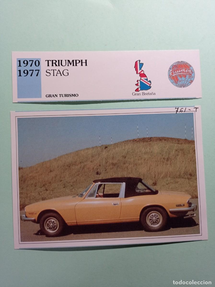Automobili e Motociclette: FICHA: TRIUMPH STAG 1970 77 TURISMO. AUTOS DE COLECCI&Oacute;N. PLANETA AGOSTINI, 1992. RECORTADA