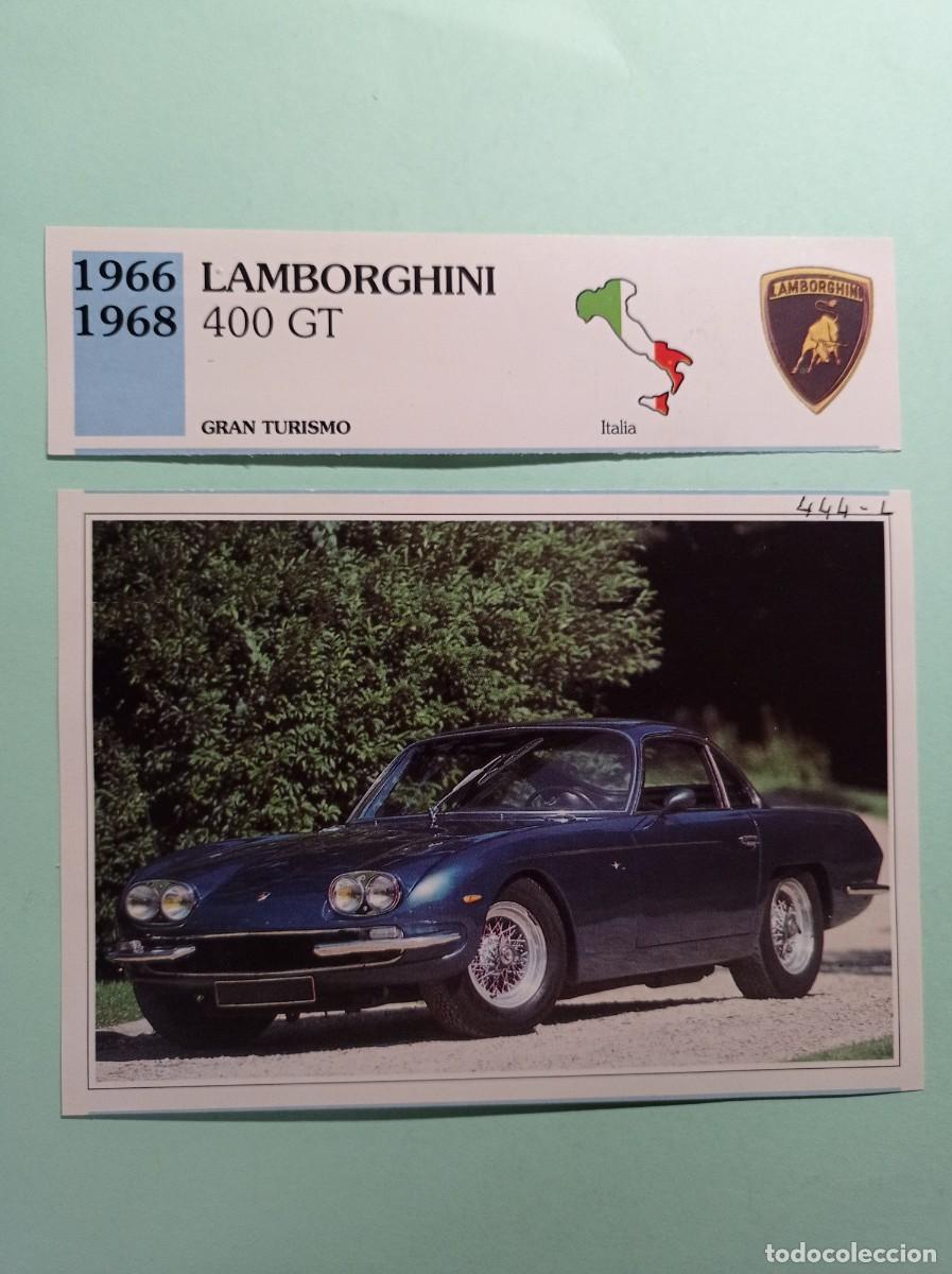 Automobili e Motociclette: FICHA: LAMBORGHINI 400 GT 1966 68 TURISMO. AUTOS DE COLECCI&Oacute;N. PLANETA AGOSTINI, 1992. RECORTADA