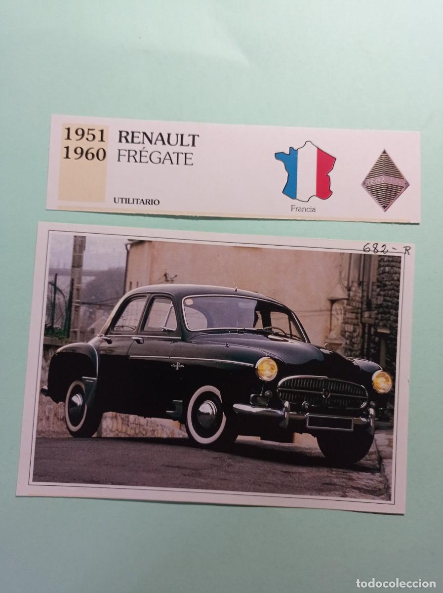 Automobili e Motociclette: FICHA: RENAULT FREGATE 1951 60 UTILITARIO. AUTOS DE COLECCI&Oacute;N. PLANETA AGOSTINI, 1992. RECORTADA