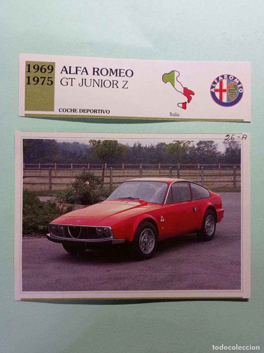Automobili e Motociclette: FICHA: ALFA ROMEO GT JUNIOR Z 1969 DEPORTIVO. AUTOS DE COLECCI&Oacute;N. PLANETA AGOSTINI, 1992. RECORTADA