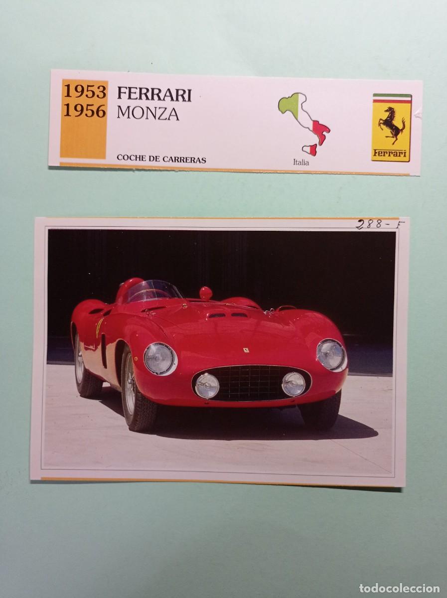 Automobili e Motociclette: FICHA: FERRARI MONZA 1953 56 CARRERAS. AUTOS DE COLECCI&Oacute;N. PLANETA AGOSTINI, 1992. RECORTADA