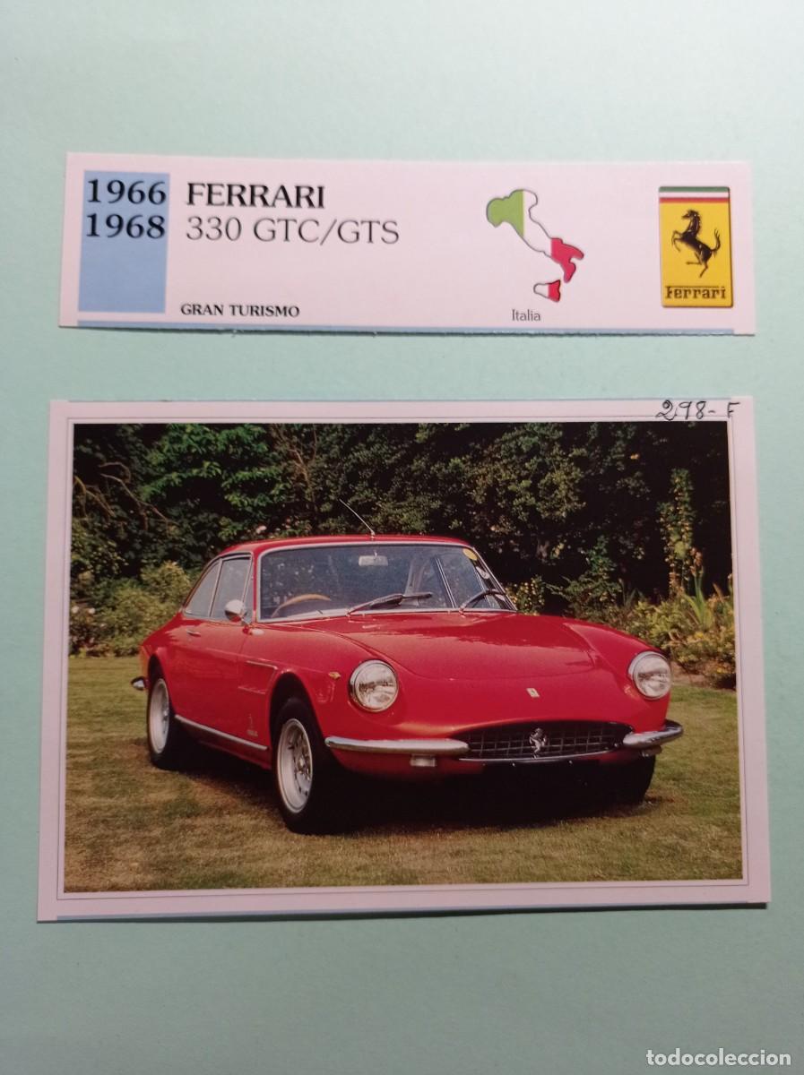 Automobili e Motociclette: FICHA: FERRARI 330 GTC GTS 1966 68 TURISMO. AUTOS DE COLECCI&Oacute;N. PLANETA AGOSTINI, 1992. RECORTADA