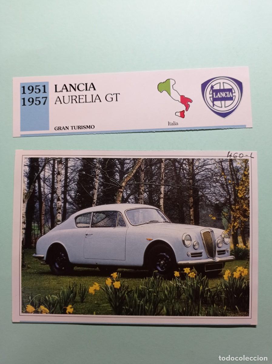 Automobili e Motociclette: FICHA: LANCIA AURELIA GT 1951 57. TURISMO. AUTOS DE COLECCI&Oacute;N. PLANETA AGOSTINI, 1992. RECORTADA