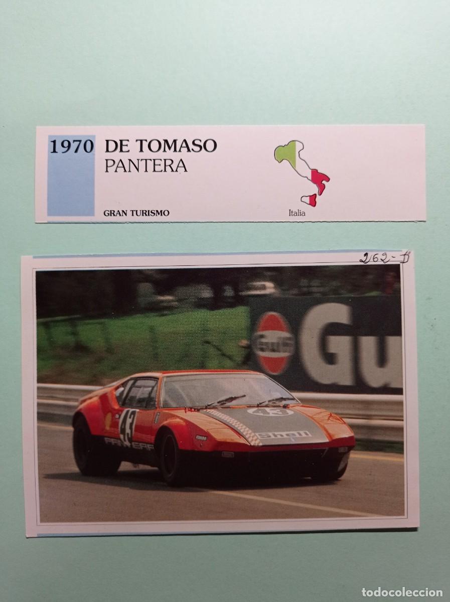 Automobili e Motociclette: FICHA: DE TOMASO PANTERA 1970. GRAN TURISMO. AUTOS DE COLECCI&Oacute;N. PLANETA AGOSTINI, 1992. RECORTADA