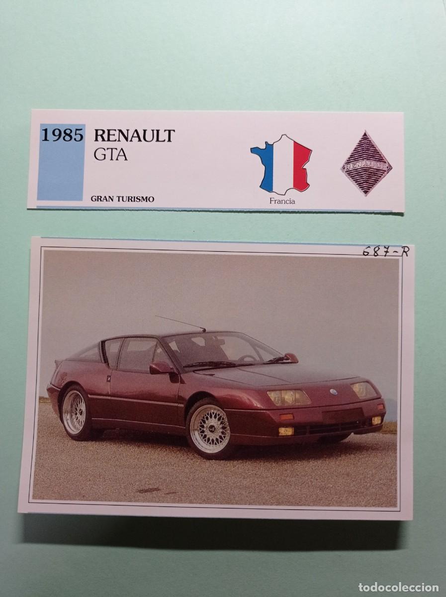 Automobili e Motociclette: FICHA: RENAULT GTA 1985. TURISMO. AUTOS DE COLECCI&Oacute;N. PLANETA AGOSTINI, 1992. RECORTADA