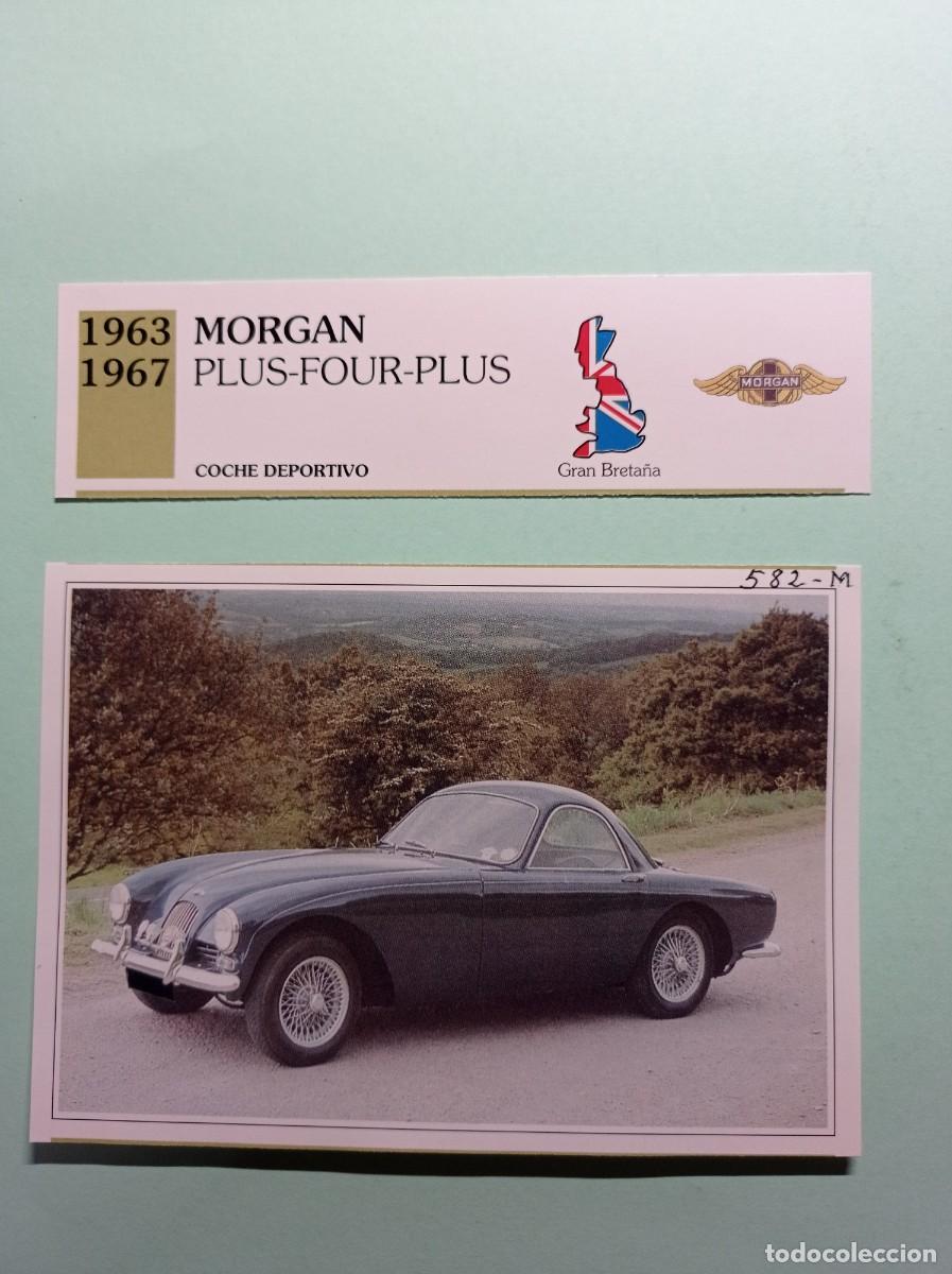 Automobili e Motociclette: FICHA: MORGAN PLUS-FOUR-PLUS 1963 67. DEPORTI. AUTOS DE COLECCI&Oacute;N. PLANETA AGOSTINI, 1992. RECORTADA