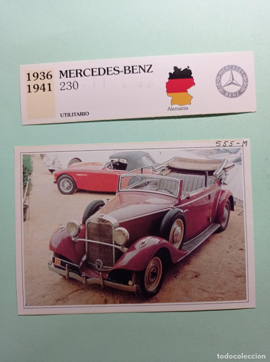 Automobili e Motociclette: FICHA: MERCEDES BENZ 230 1936 41. UTILITARIO. AUTOS DE COLECCI&Oacute;N. PLANETA AGOSTINI, 1992. RECORTADA