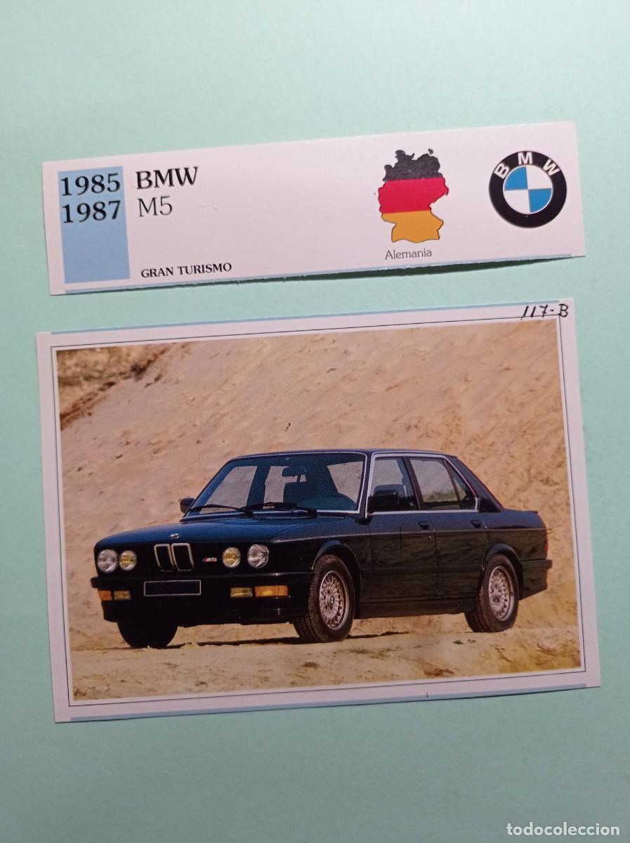 Coches y Motocicletas: FICHA: BMW M5 1985 1987. TURISMO. AUTOS DE COLECCI&Oacute;N. PLANETA AGOSTINI, 1992. RECORTADA
