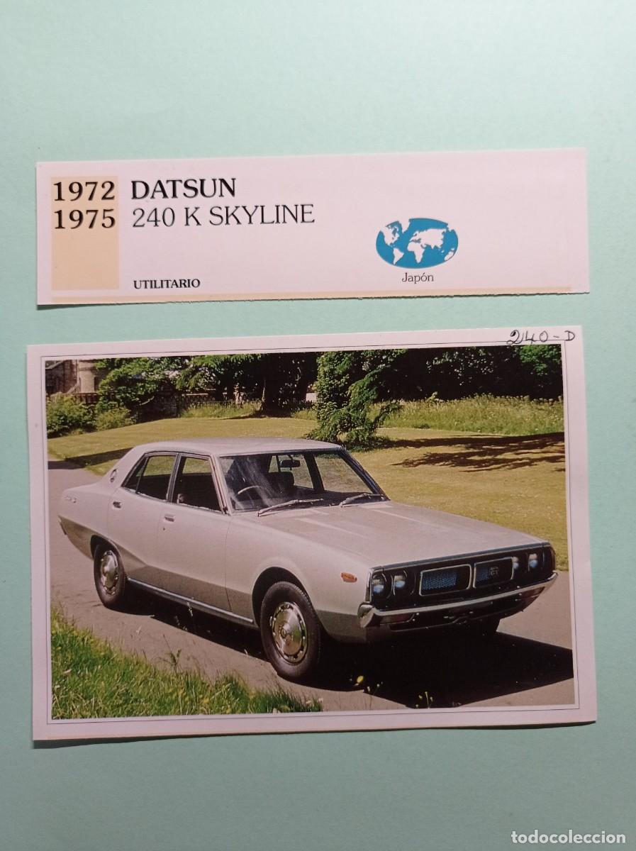 Automobili e Motociclette: FICHA: DATSUN 240 K SKYLINE 1972 75 UTILITARIO. AUTOS DE COLECCI&Oacute;N. PLANETA AGOSTINI 1992. RECORTADA