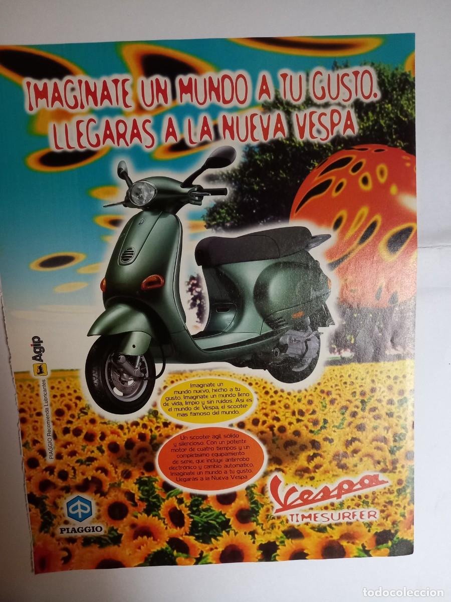 Coches y Motocicletas: ANUNCIO NUEVA VESPA TIMESURFER. MOTO VESPA PIAGGIO