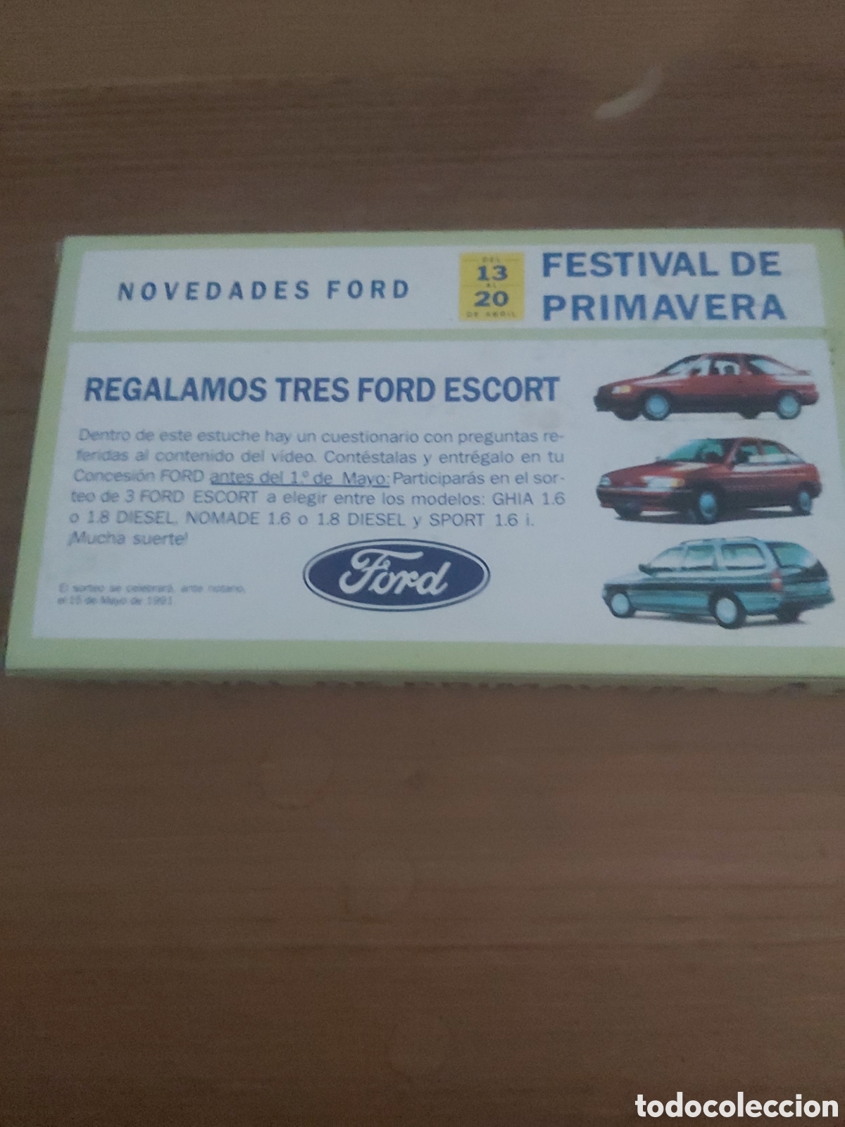 Carros e motociclos: Autom&oacute;viles Ford VHS publicidad 1991