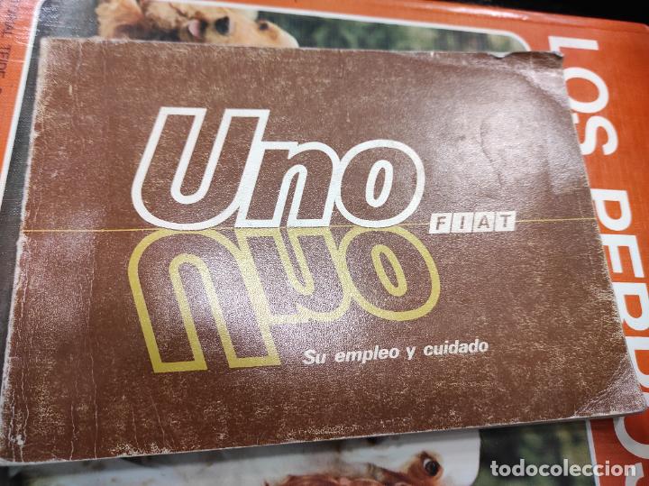 Coches y Motocicletas: manual de instrucciones de 1986 fiat uno su empleo y cuidado