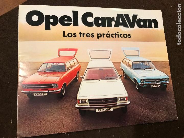 Automobili e Motociclette: catalogo original Opel Caravan Kadett,Rekord,Voyage 12 paginas en espa&ntilde;ol a&ntilde;o 1972