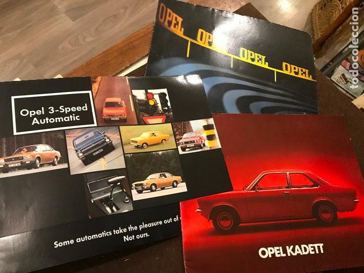 Voitures et Motocyclettes: tres catalogos originales Opel Speed automatic,Kadett a&ntilde;os 70 total 32 paginas bien conservados