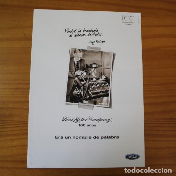 Coches y Motocicletas: CATALOGO PUBLICIDAD 100 A&Ntilde;OS HENRY FORD. DIPTICO FOCUS MONDEO GALAXY