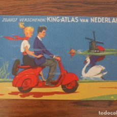 Coches y Motocicletas: ANTIGUA PUBLICIDAD MOTO VESPA KING-ATLAS VAN NEDERLAND. SNEEK AAN TONNEMA N.V. Lote 401719809