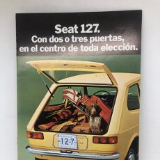 Coches y Motocicletas: CATALOGO PUBLICITARIO COCHE SEAT 127 8 PAGINAS MUY NUEVO. Lote 402179209