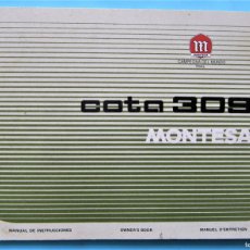 Coches y Motocicletas: MANUAL DE INSTRUCCIONES COTA 309. MONTESA. CAMPEONA DEL MUNDO DE TRIAL. CORNELLÀ, BARCELONA, 1988.. Lote 402412364