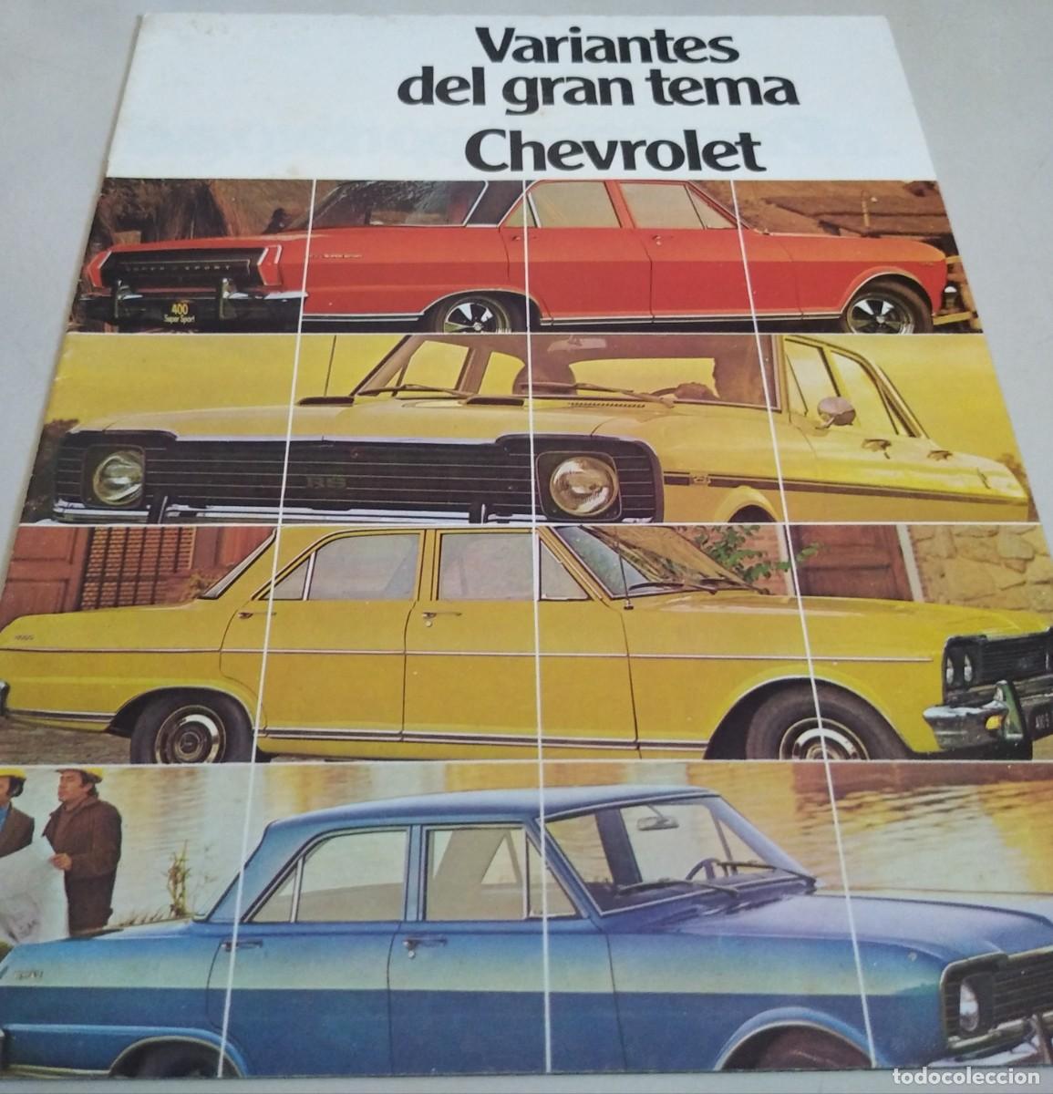 Coches y Motocicletas: Ultra raro cat&aacute;logo de CHEVROLET 400 a&ntilde;o 1974, fabricado en Argentina.