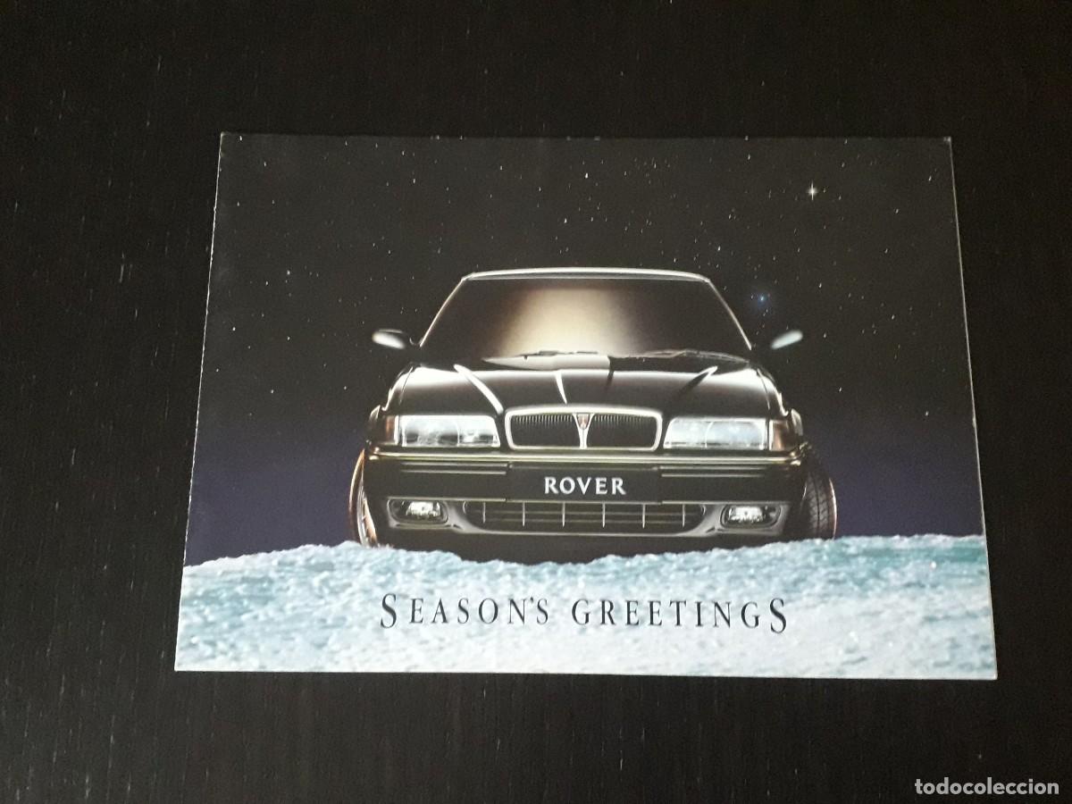 Coches y motocicletas: ROVER SEASONS GREETINGS CHRISTMAS POSTAL NAVIDAD - USADA FIRMADA