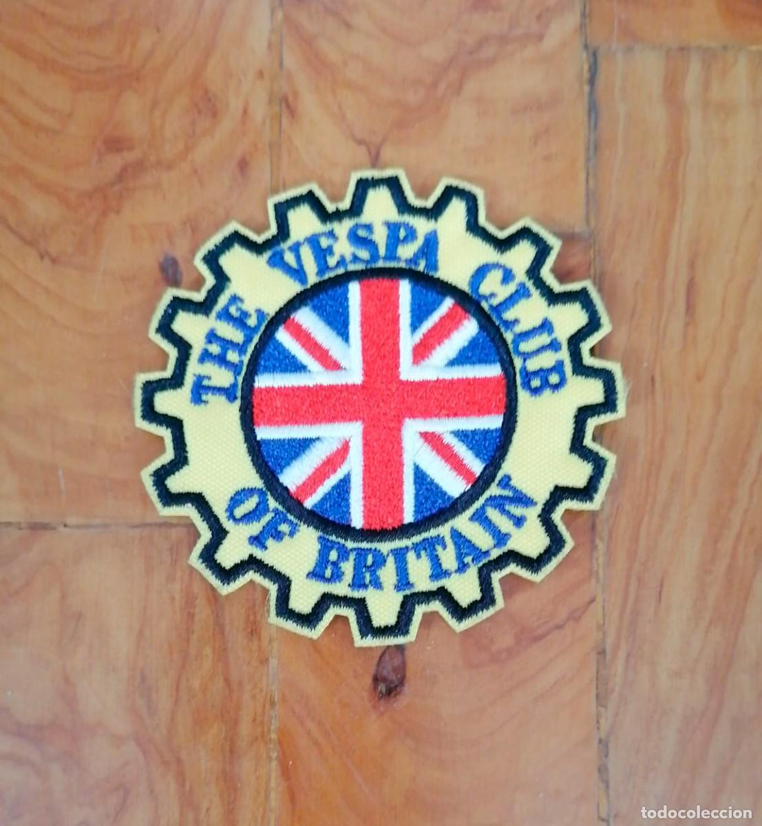 Coches y Motocicletas: PARCHE BORDADO VESPA CLUB OF BRITAIN