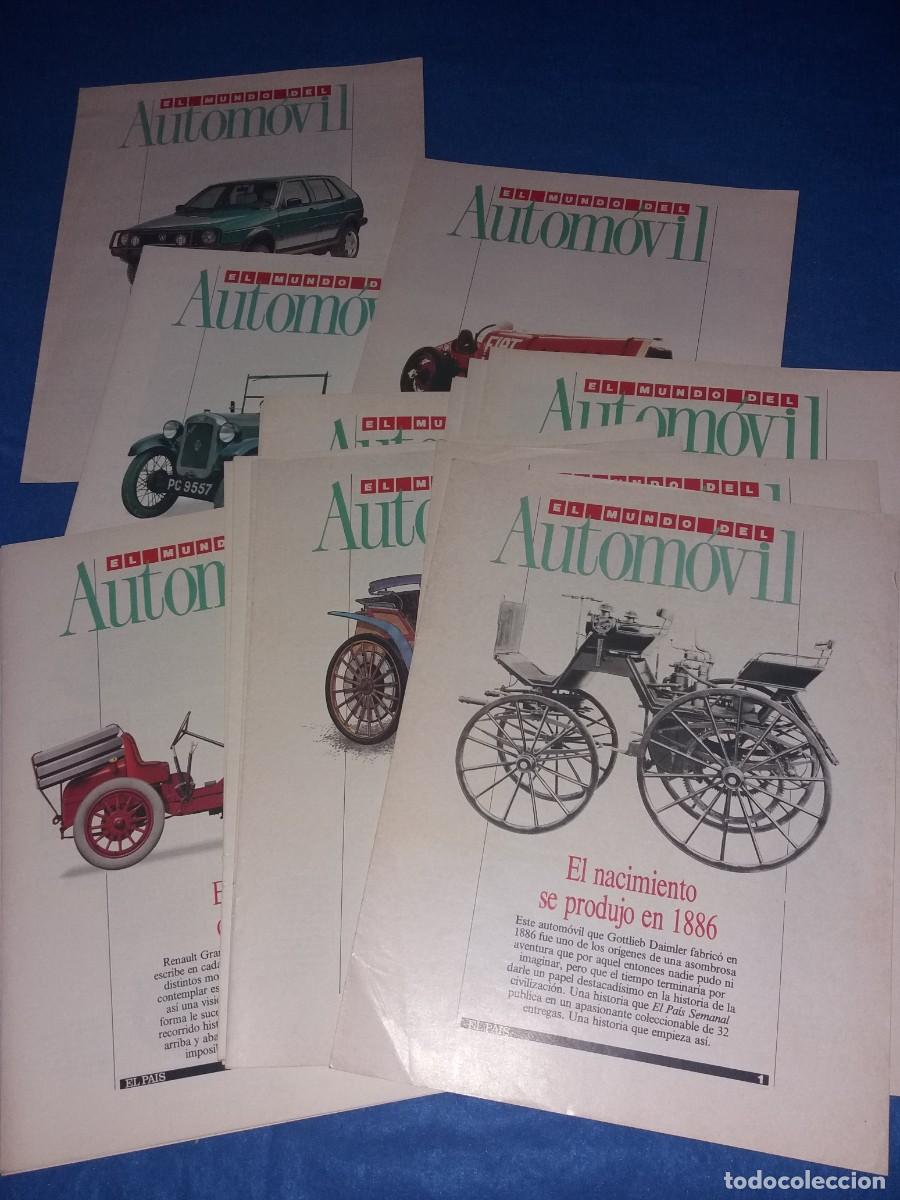 Automobili e Motociclette: EL MUNDO DEL AUTOM&Oacute;VIL, EL PAIS. COMPLETA, 32 FASCICULOS, SIN ENCUADERNAR.
