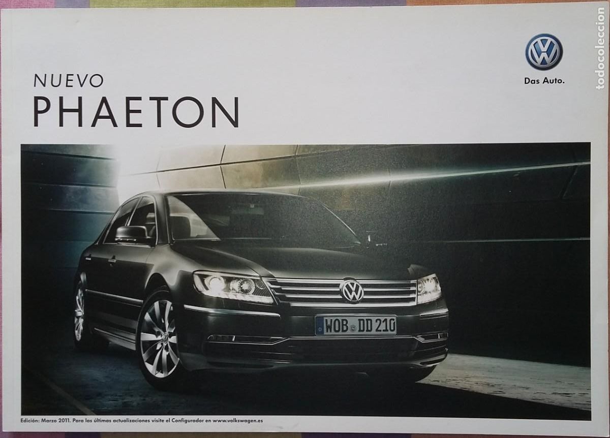 Coches y Motocicletas: Cat&aacute;logo Volswagen Phaeton. Marzo 2011. En espa&ntilde;ol *