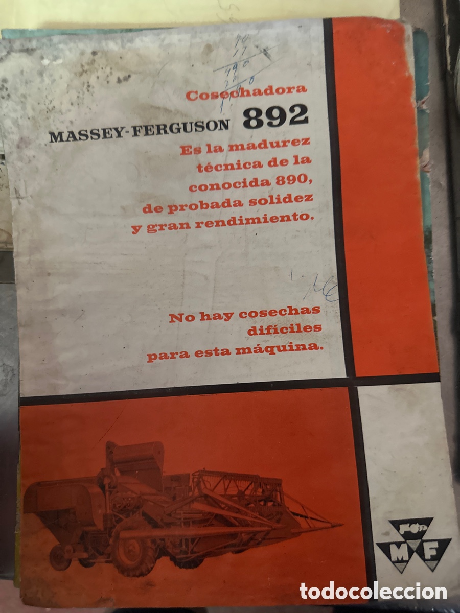 Coches y motocicletas: Cosechadora massey- ferguson 892