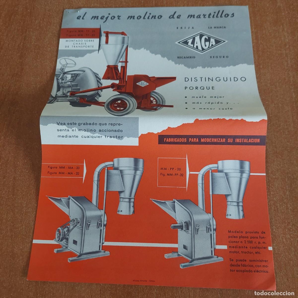 Automobili e Motociclette: Hoja publicidad Zaga molinos de martillos