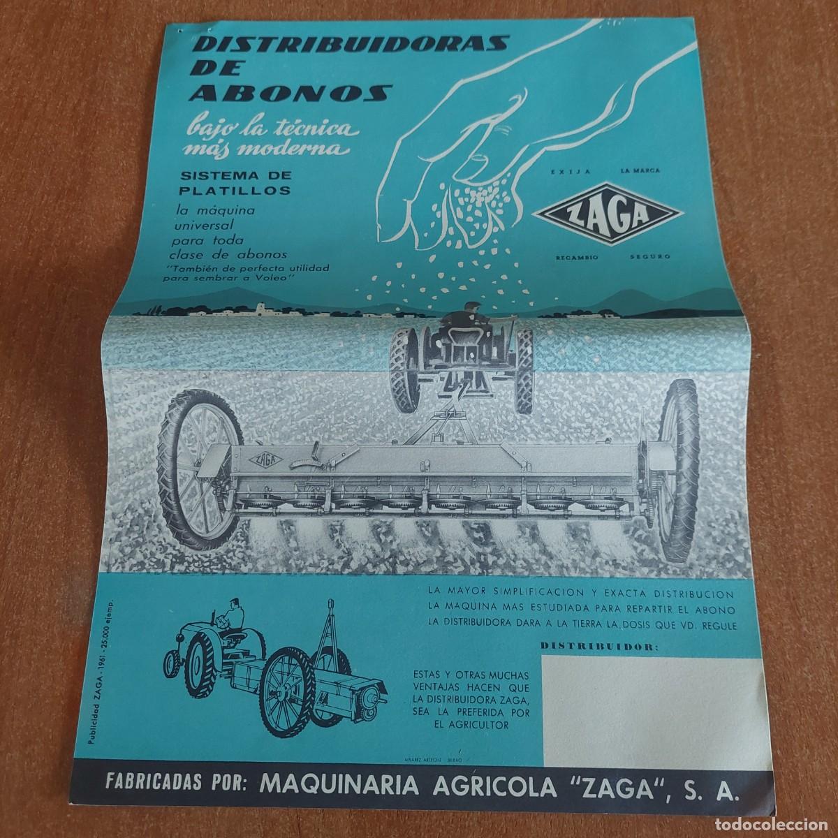 Automobili e Motociclette: Hoja publicidad Zaga Durango Vizcaya Distribuidoras de abonos