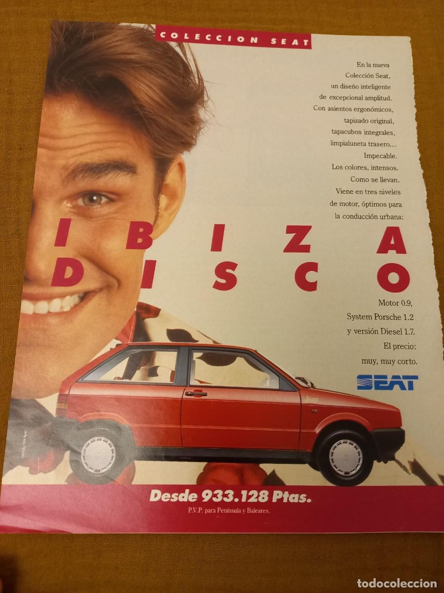 Coches y motocicletas: PUBLICIDAD AUTOMOVILES. ANUNCIO SEAT IBIZA DISCO